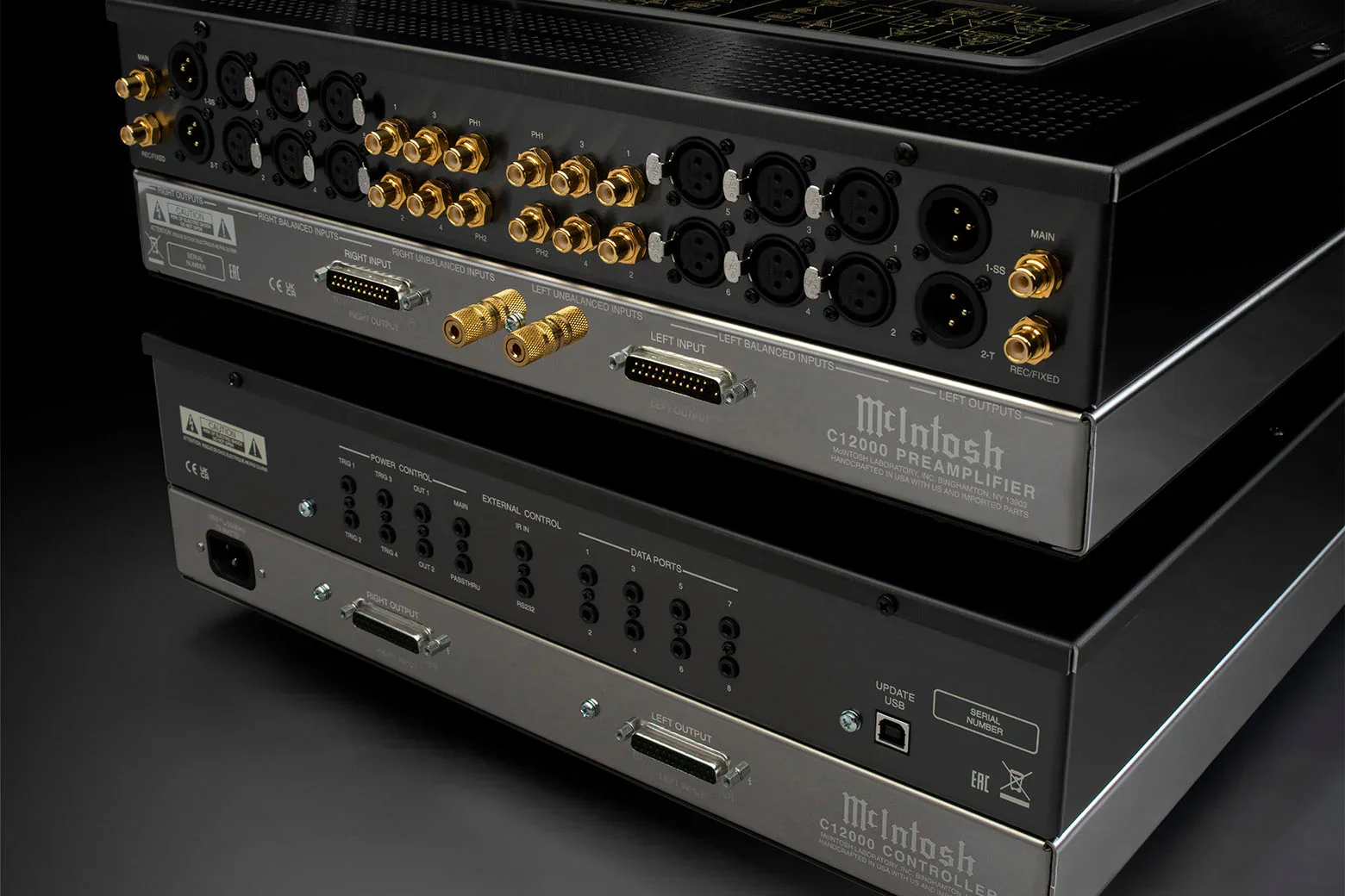 McIntosh - C12000ST 2-Channel Solid State and Vacuum Tube Preamplifier - Image 12